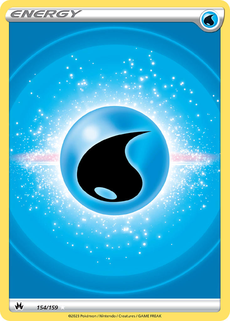 Crown Zenith Water Energy [Holo] Pokémon card